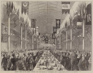 Banquet donné aux officiers de Crimée, navals et militaires, à Portsmouth, le 17 septembre 1856 - Richard Ubsdell